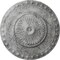 Ekena Millwork Lyon Ceiling Medallion (Fits Canopies up to 3 5/8"), 23 1/2"OD x 3 1/4"P, Ultra Pure White Crackle CM23LYUWC - alternate 1